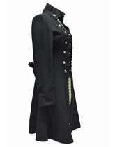 Women's Black Gothic Long Coat